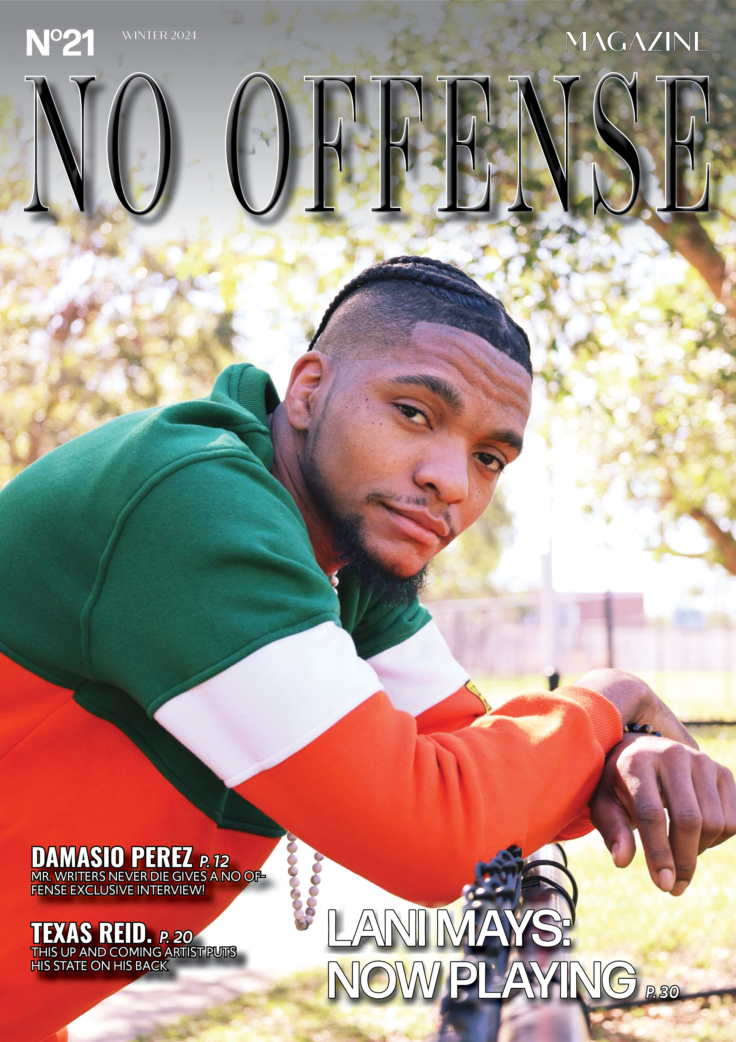 Cover of No Offense Magazine Winter 2024 ft. Lani Mays